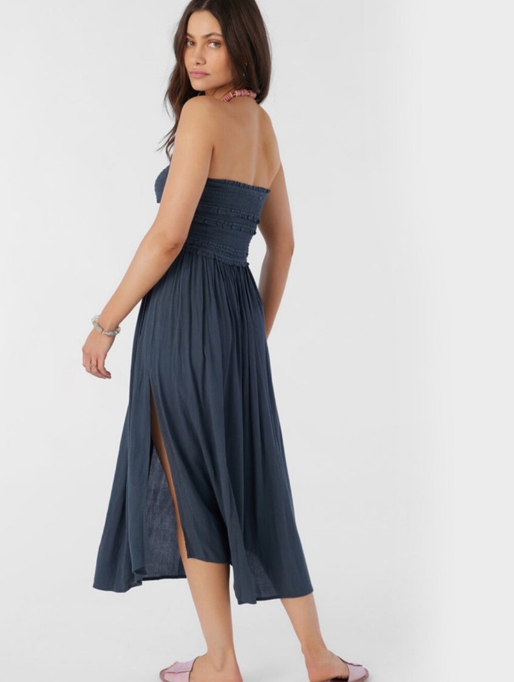 O'NEILL Devyn Womens Strapless Midi Dress - Slate Blue - Picture 3 of 12